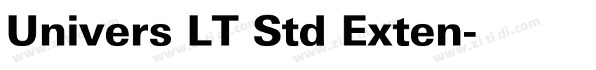 Univers LT Std Exten字体转换
